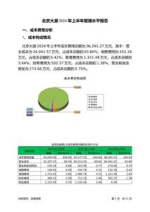 北京大源2024年上半年管理水平報(bào)告