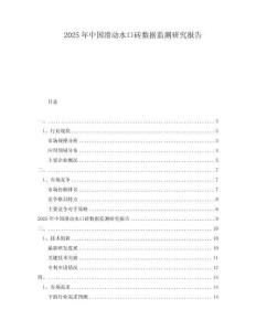 2025年中國滑動水口磚數(shù)據(jù)監(jiān)測研究報告