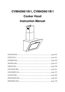 Candy卡迪CVMAD60_1N_1使用說明書