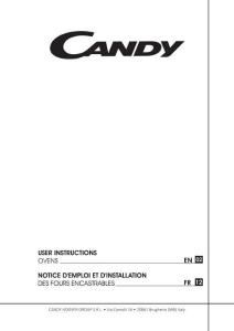Candy卡迪FCS242X_E使用說明書