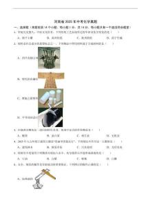 河南省2025年中考化学真题及答案