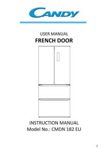 Candy卡迪CMDN 182EU使用說明書