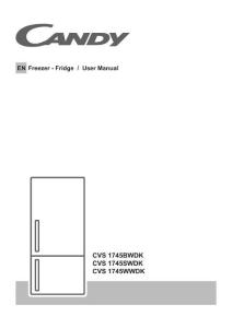 Candy卡迪CVS 1745BWDK使用說明書