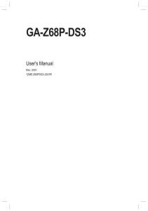 GIGABYTE技嘉GA-Z68P-DS3 使用手冊