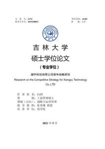 湘宇科技有限公司競爭戰略研究