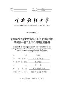 減稅降費(fèi)對(duì)戰(zhàn)略性新興產(chǎn)業(yè)企業(yè)創(chuàng)新的影響研究—基于上市公司的數(shù)據(jù)挖掘