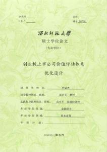 創(chuàng)業(yè)板上市公司價(jià)值評(píng)估體系優(yōu)化設(shè)計(jì)