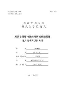 顧及小目標特征的跨視域視頻圖像行人精準再識別方法