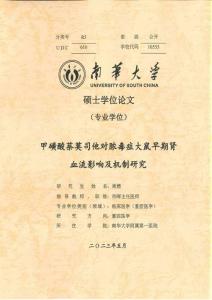 甲磺酸萘莫司他對膿毒癥大鼠早期腎血流影響及機制研究