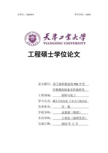 用于染料脫鹽的PBI中空纖維膜的制備及性能研究