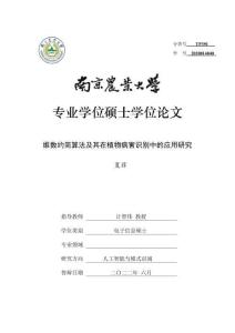 維數(shù)約簡算法及其在植物病害識別中的應(yīng)用研究