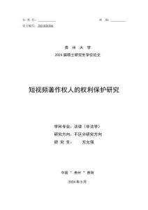 短視頻著作權(quán)人的權(quán)利保護(hù)研究