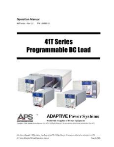 APS_41T_Series_Modular_DC_Load_操作說明書手冊(cè)_PN_160930-10_rev1.1