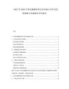 2025至2030中國光掩模檢查行業市場占有率及有效策略與實施路徑評估報告