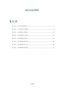跨文化适应障碍-洞察及研究