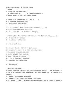 2025年專八人文常識輔導(dǎo)材料美國文學(xué)