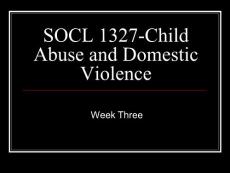 Child Abuse and Domestic Violence