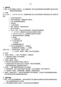 2025年知識產權法知識點
