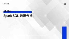 Hadoop大數據技術項目教程 課件 項目6 Spark SQL 數據分析