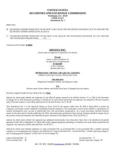 【SEC-2025行業(yè)研究報(bào)告】Form 10-Q A ARVANA INC