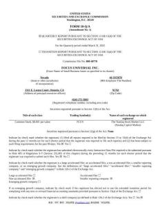 【SEC-2025行業(yè)研究報(bào)告】Form 10-Q A FOCUS UNIVERSAL INC.
