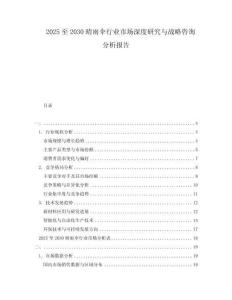 2025至2030晴雨傘行業(yè)市場(chǎng)深度研究與戰(zhàn)略咨詢(xún)分析報(bào)告