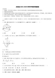 慶安縣2024-2025學年中考數學猜題卷含解析