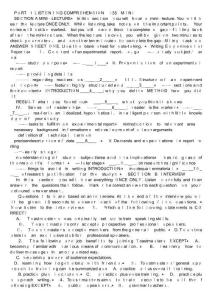 英語(yǔ)專八考試真題及參考答案