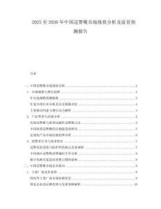 2025至2030年中國巡警靴市場現(xiàn)狀分析及前景預測報告