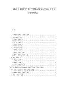 2025至2030年中國羊剪絨大毯市場現狀分析及前景預測報告