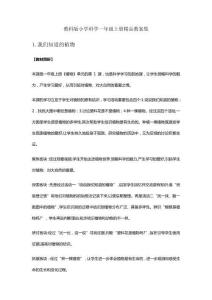 教科版一年级科学上册全册教案