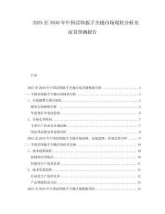 2025至2030年中國活絡扳手全拋市場現狀分析及前景預測報告