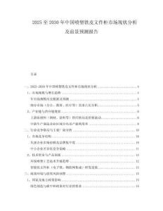 2025至2030年中國噴塑鐵皮文件柜市場現狀分析及前景預測報告
