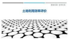 土地利用效率評(píng)價(jià)最佳分析