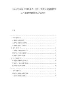 2025至2030中國電阻焊（ERW）管道行業發展研究與產業戰略規劃分析評估報告