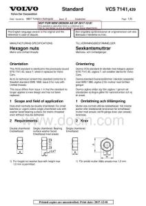 VCS 7141429-issue2-201712-六角螺母標(biāo)準(zhǔn)要求-eng