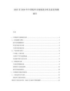 2025至2030年中國棕絲市場現狀分析及前景預測報告
