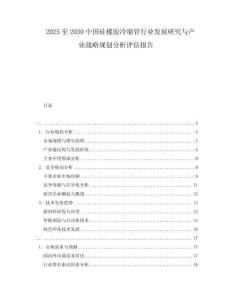 2025至2030中國硅橡膠冷縮管行業發展研究與產業戰略規劃分析評估報告