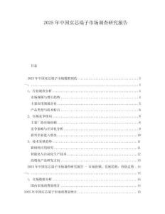 2025年中國實芯端子市場調查研究報告
