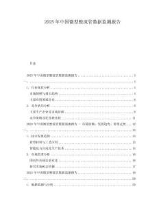 2025年中國微型整流管數(shù)據(jù)監(jiān)測報告