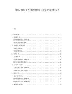 2025-2030年兩用剔除鉗項目投資價值分析報告
