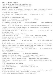 專四真題及答案