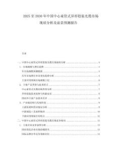 2025至2030年中國(guó)中心束管式異形鎧裝光纜市場(chǎng)現(xiàn)狀分析及前景預(yù)測(cè)報(bào)告