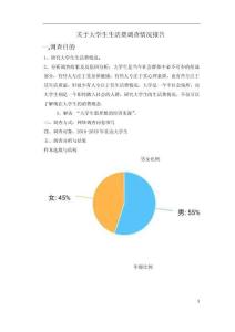 關(guān)于大學(xué)生生活費(fèi)調(diào)查情況報(bào)告