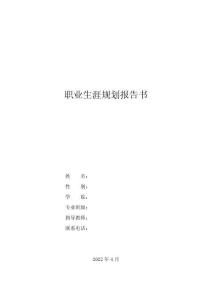 1日語專業-大學生職業生涯規劃書11