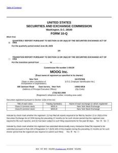 【SEC-2025行業(yè)研究報告】Form 10-Q MOOG INC.