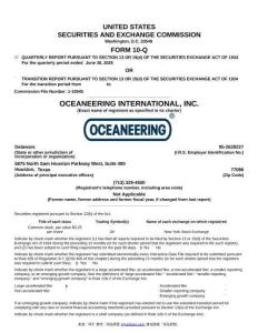 【SEC-2025行業(yè)研究報(bào)告】Form 10-Q OCEANEERING INTERNATIONAL INC