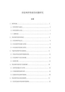 訴訟辯護(hù)的前沿問題研究