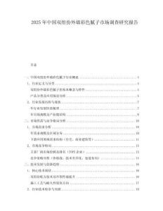 2025年中國雙組份外墻彩色膩?zhàn)邮袌稣{(diào)查研究報(bào)告