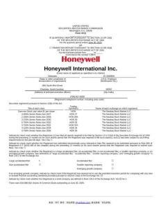 【SEC-2025行業(yè)研究報(bào)告】Form 10-Q HONEYWELL INTERNATIONAL INC